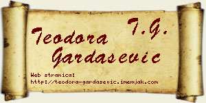 Teodora Gardašević vizit kartica